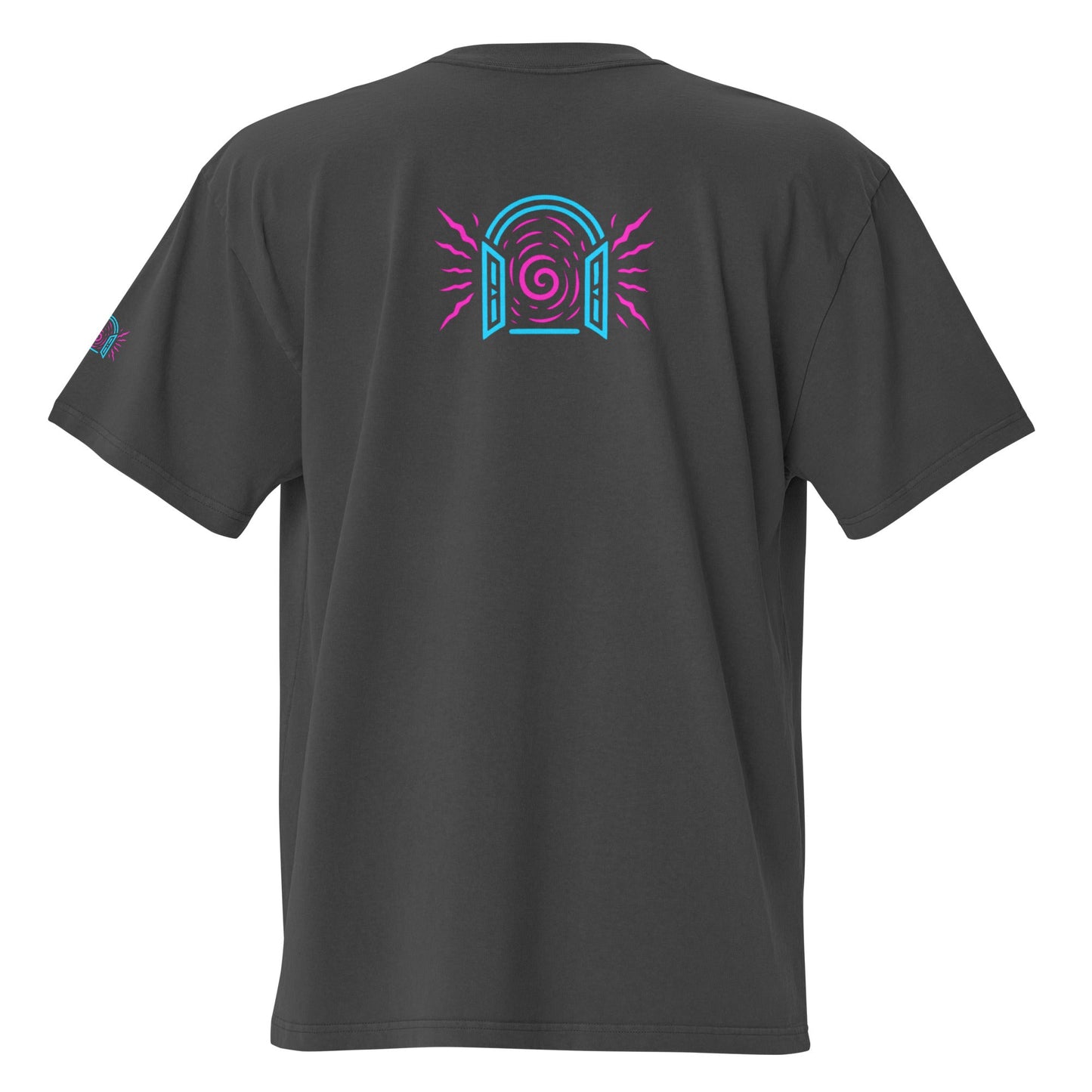 Neon gateway oversized faded portal tee