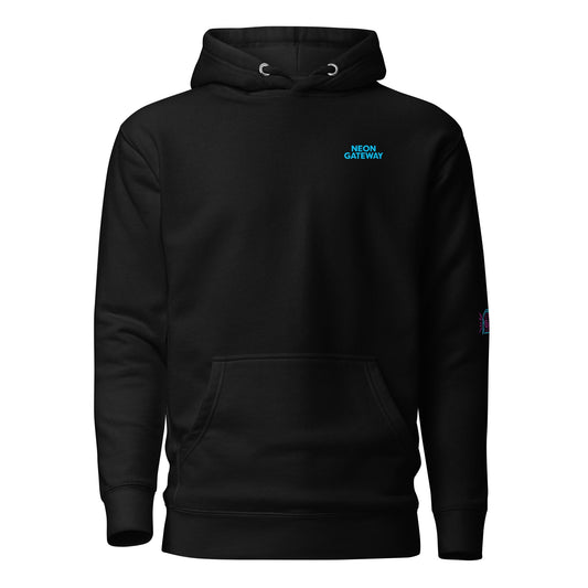 Neon gateway portal hoodie