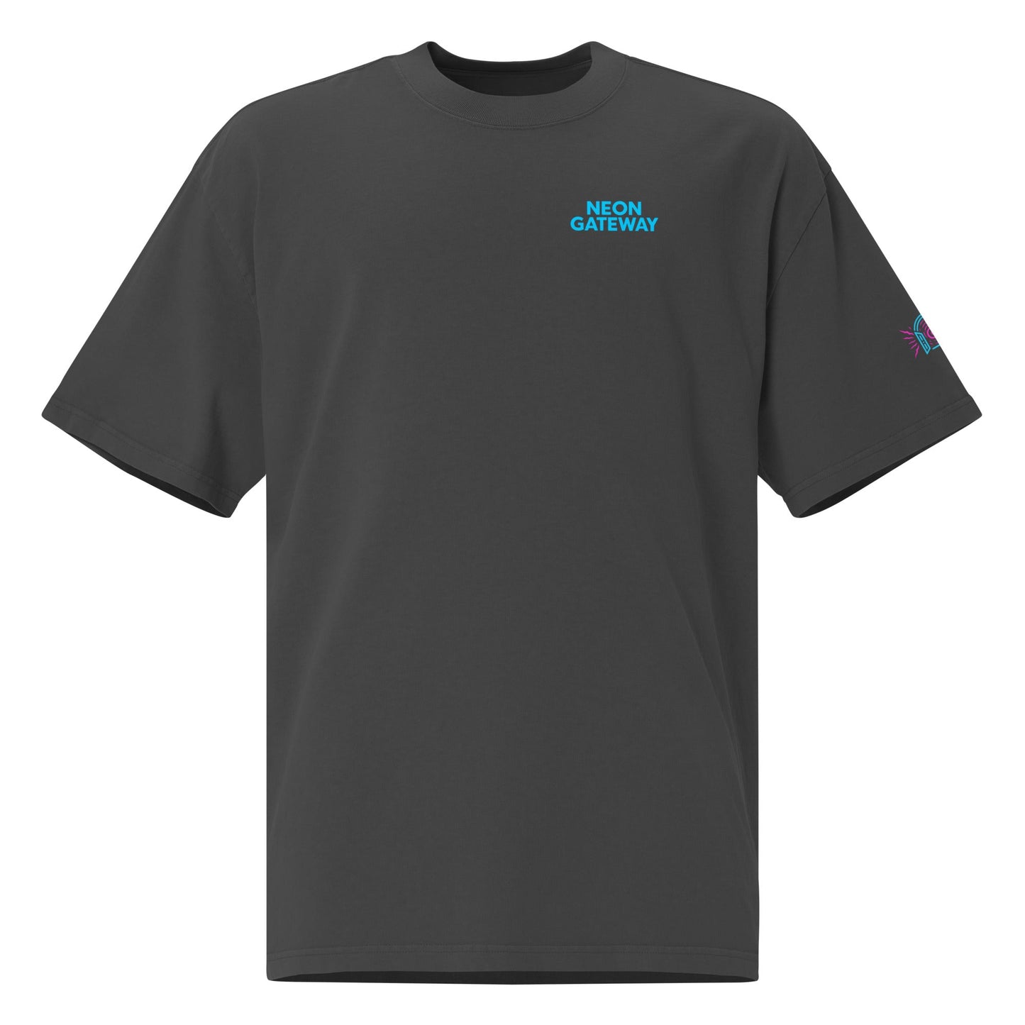 Neon gateway oversized faded portal tee