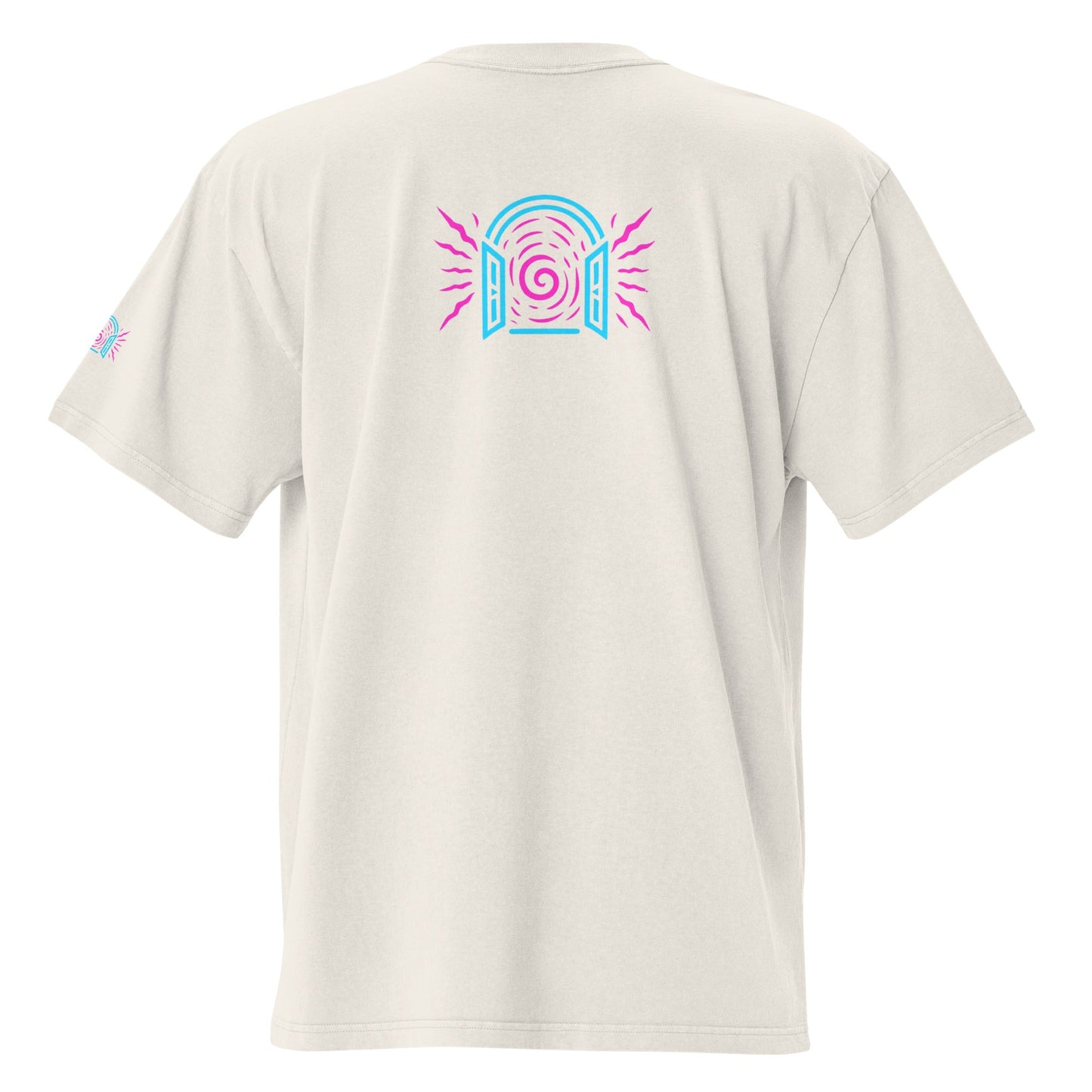 Neon gateway oversized faded portal tee