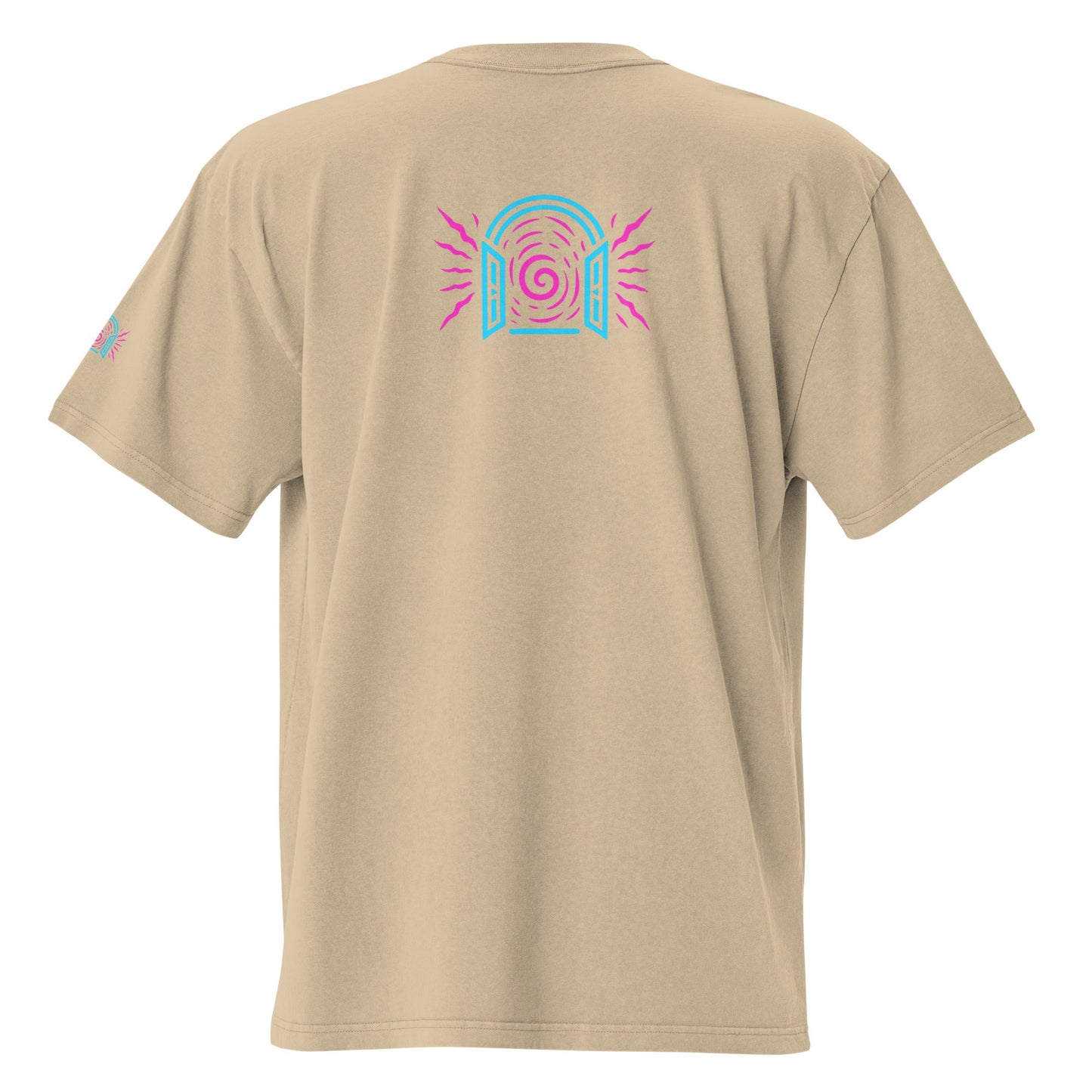 Neon gateway oversized faded portal tee