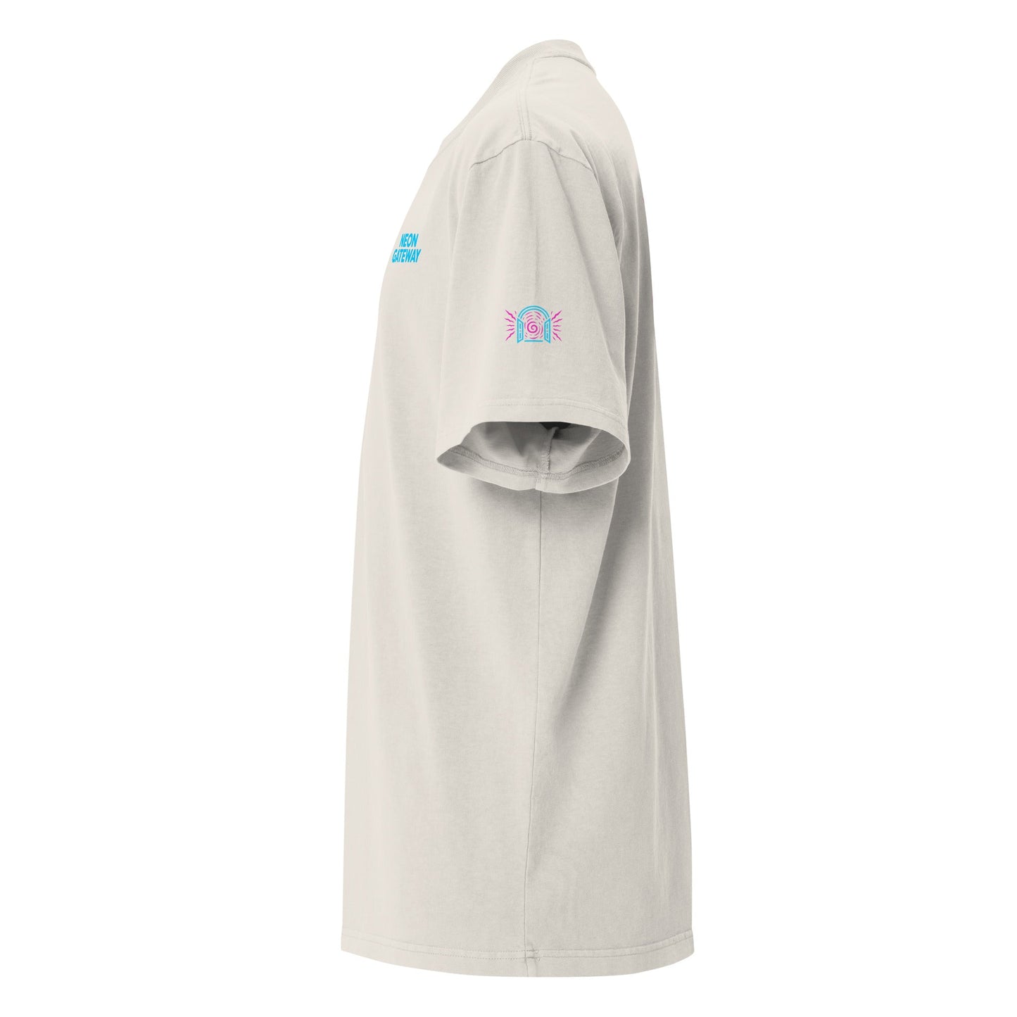 Neon gateway oversized faded portal tee